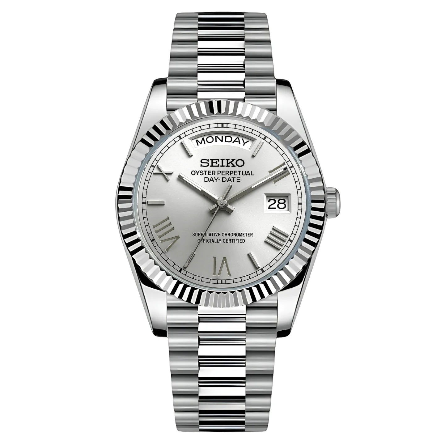 SeikoDate white roman