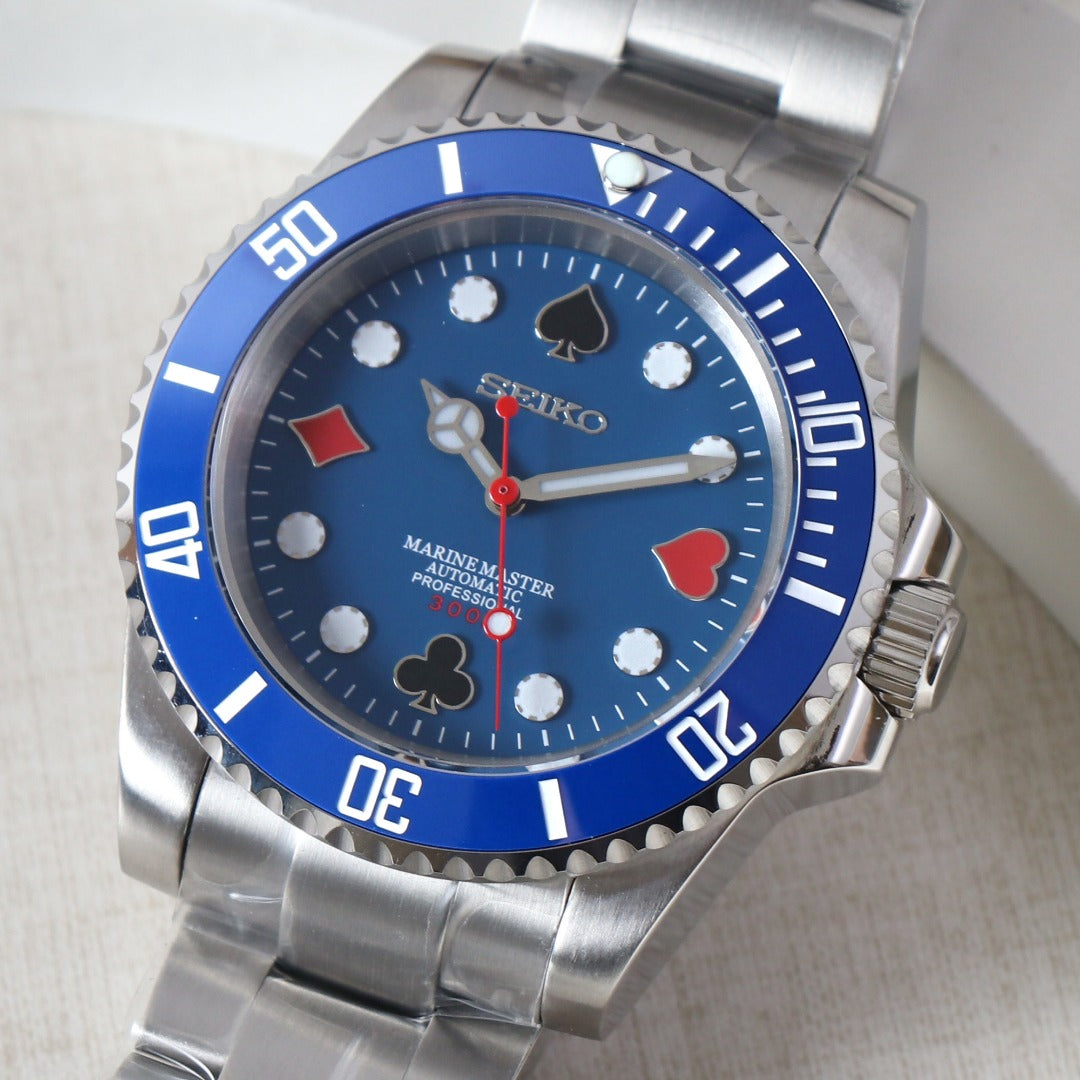 Seikomariner Poker blue